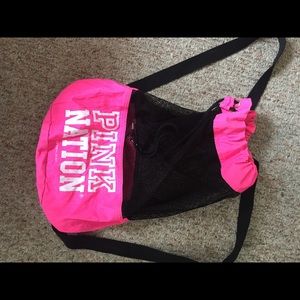 PINK drawstring bag